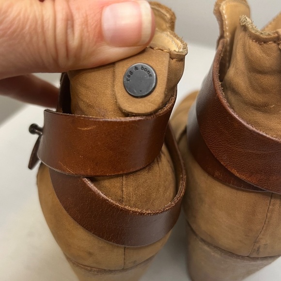 Rag and Bone Harrow Ankle Booties sz 37.5 US 7 - Picture 7 of 14